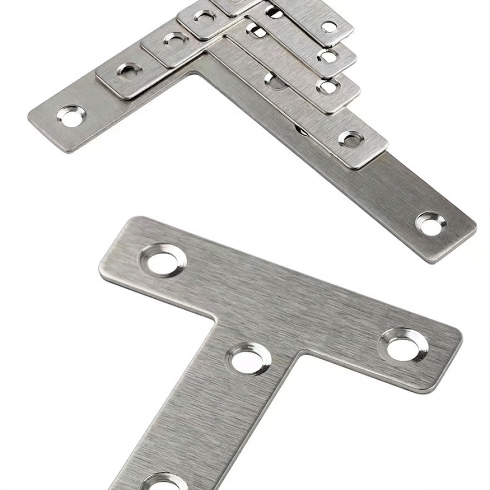 Furniture Joining Hardware - Iron Corner Connector For Furniture Nickel