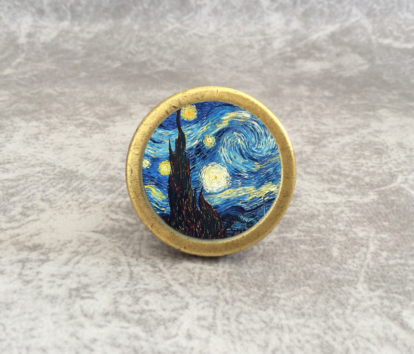 Starry Sky Dresser Knob Art Kn - Unique Furniture Hardware Pulls recension och pris