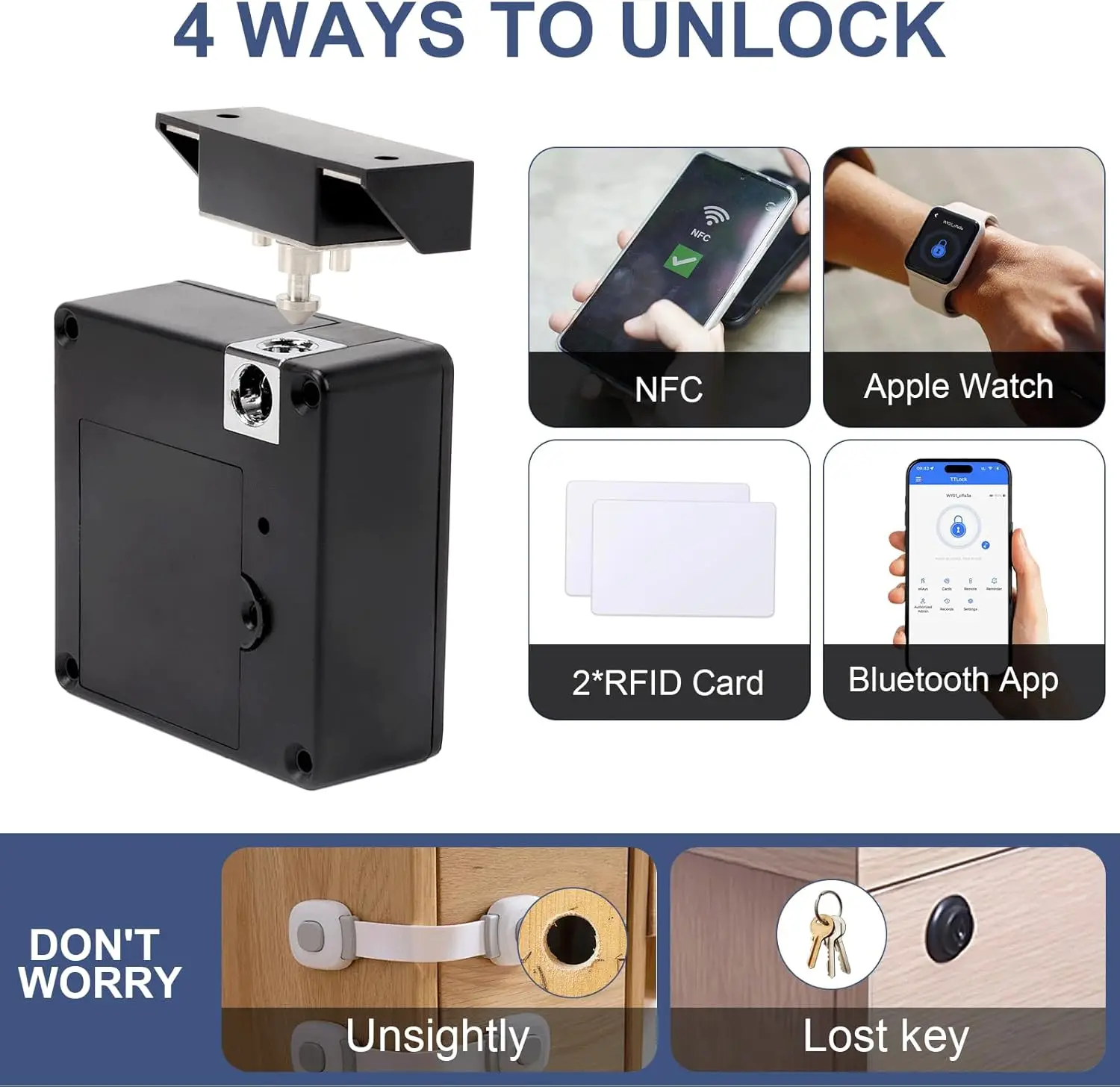 Mobile phone NFC smart locker  - Furniture Hardware Latch recension och pris