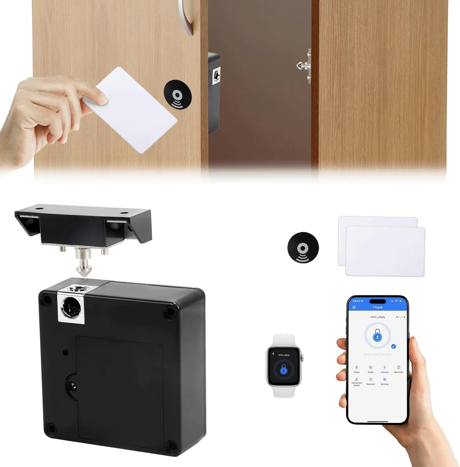 Mobile phone NFC smart locker  - Furniture Hardware Latch recension och pris