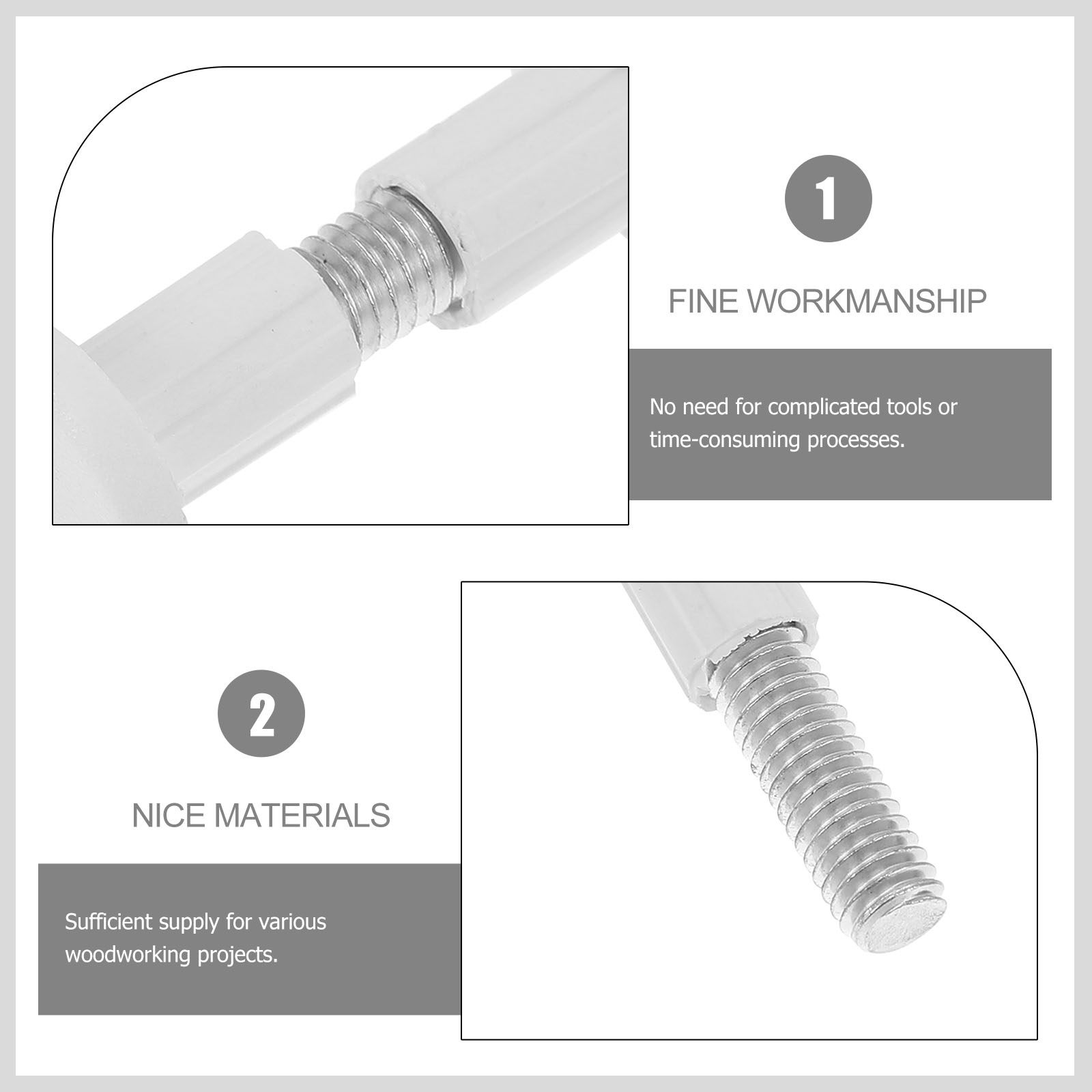 50Pcs Board Fastener Kit Plast - Furniture Joining Hardware recension och pris