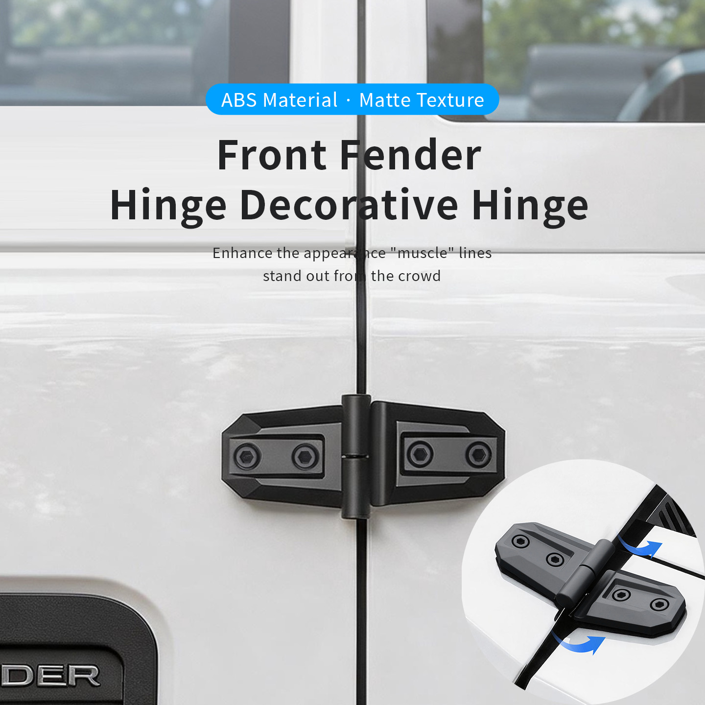 2PCS ABS Car Engine Hood Door  - Furniture Hardware Fittings recension och pris