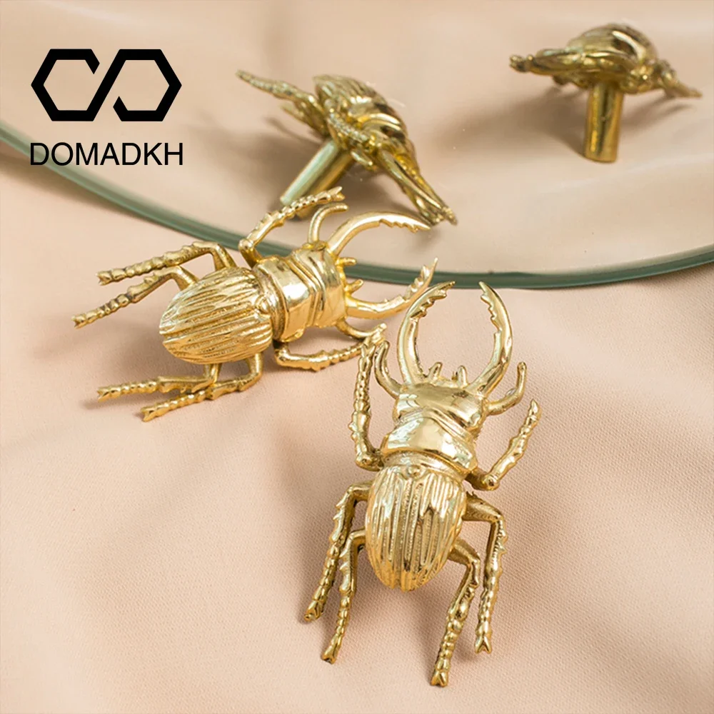 Brass Beetle Drawer Pulls Inse - Unique Furniture Hardware Pulls recension och pris