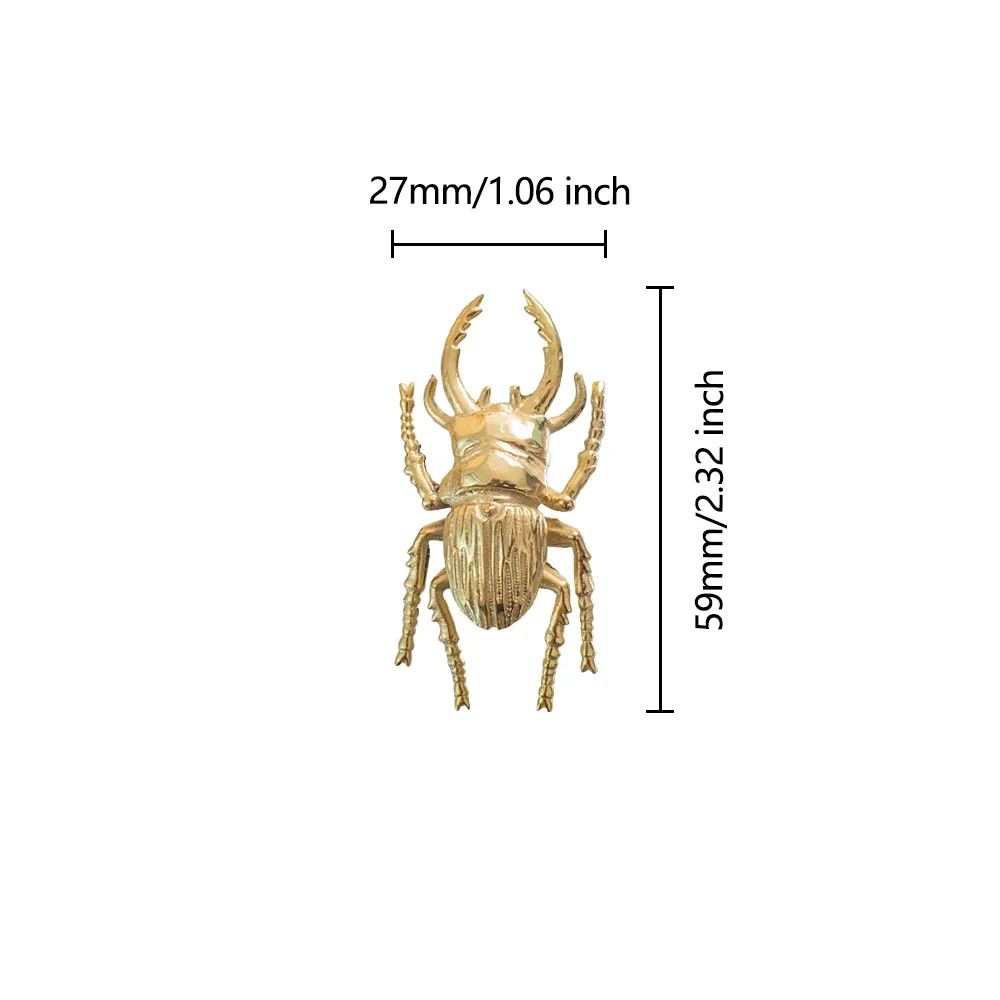 Brass Beetle Drawer Pulls Inse - Unique Furniture Hardware Pulls recension och pris