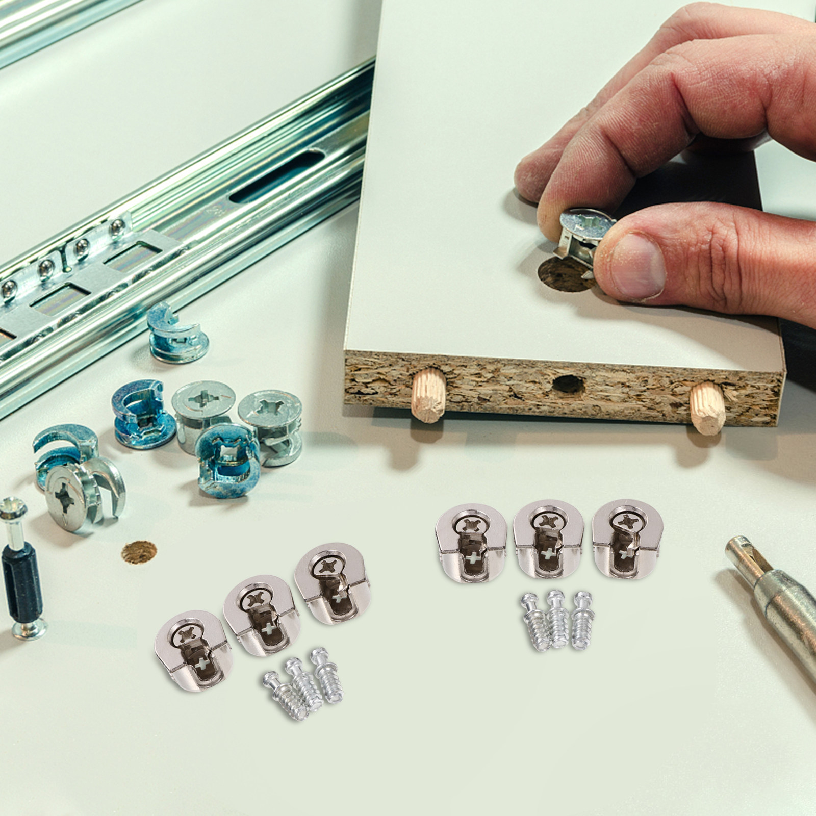 10Pcs Eccentric Furniture Conn - Furniture Joining Hardware recension och pris