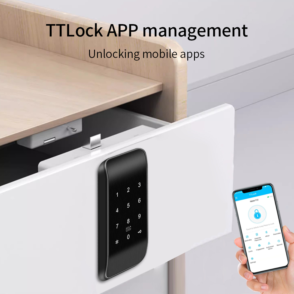 TTLOCK 13.56Mhz Fingerprint Dr - Furniture Hardware Latch recension och pris