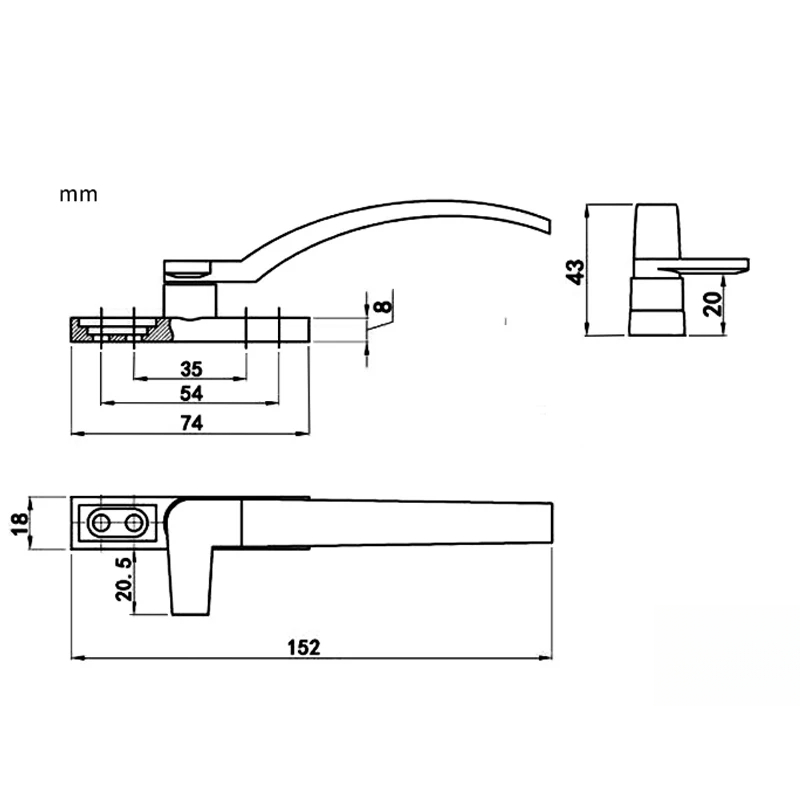 Left Right Hand White Replacem - Furniture Hardware Fittings recension och pris