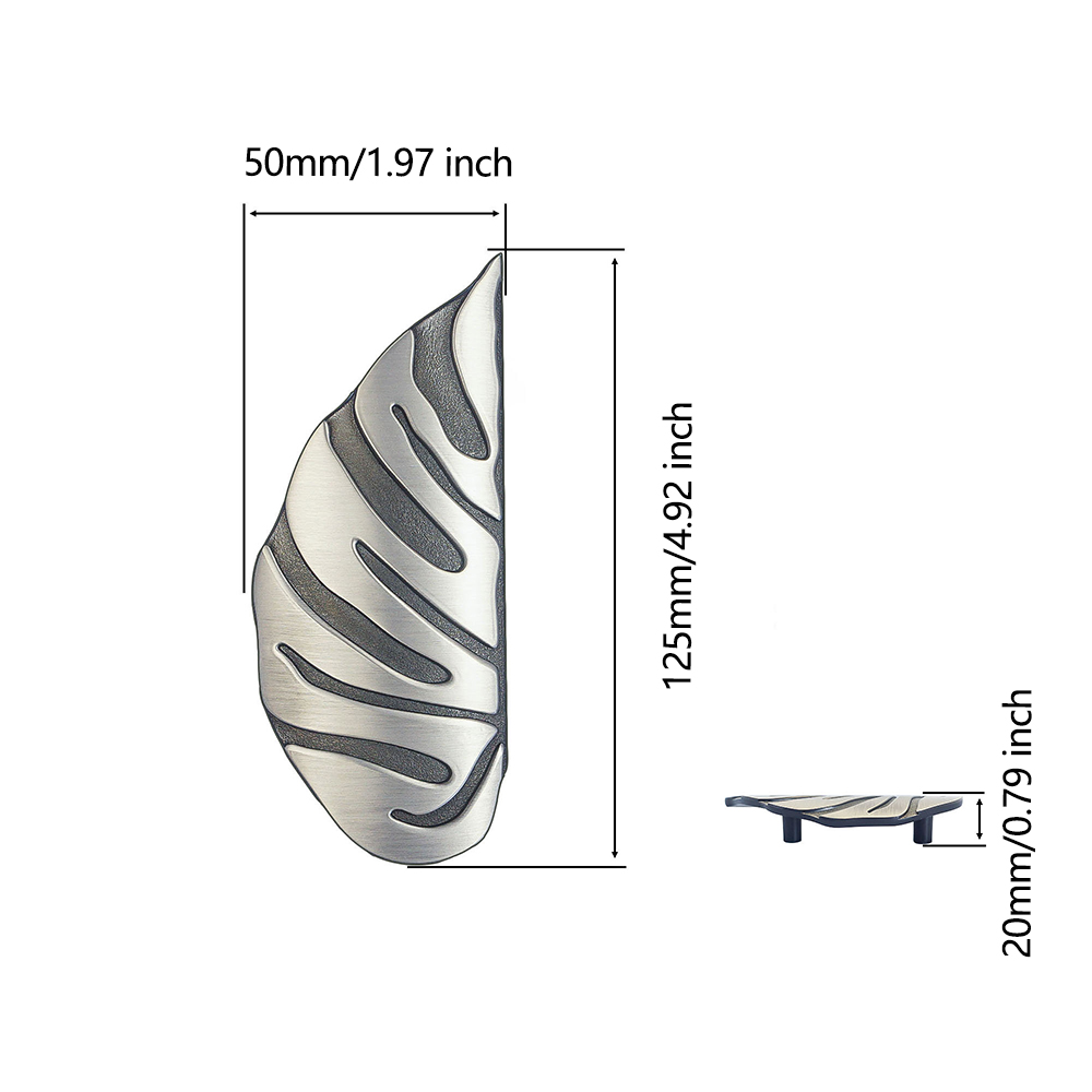 Zinc Alloy Monstera Leaf Cabin - Unique Furniture Hardware Pulls recension och pris